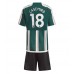 Tanie Strój piłkarski Manchester United Casemiro #18 Koszulka Wyjazdowej dla dziecięce 2023-24 Krótkie Rękawy (+ szorty)